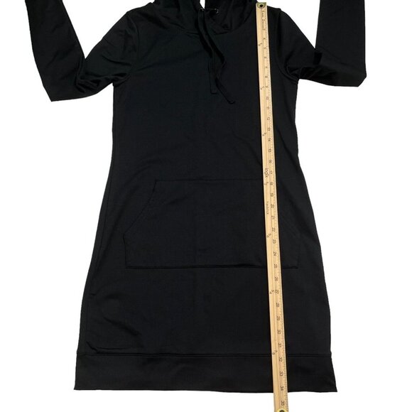 Fabletics‎ Yukon Black Hooded Long Sleeve Sweatshirt Dress Size XS - Picture 7 of 8
